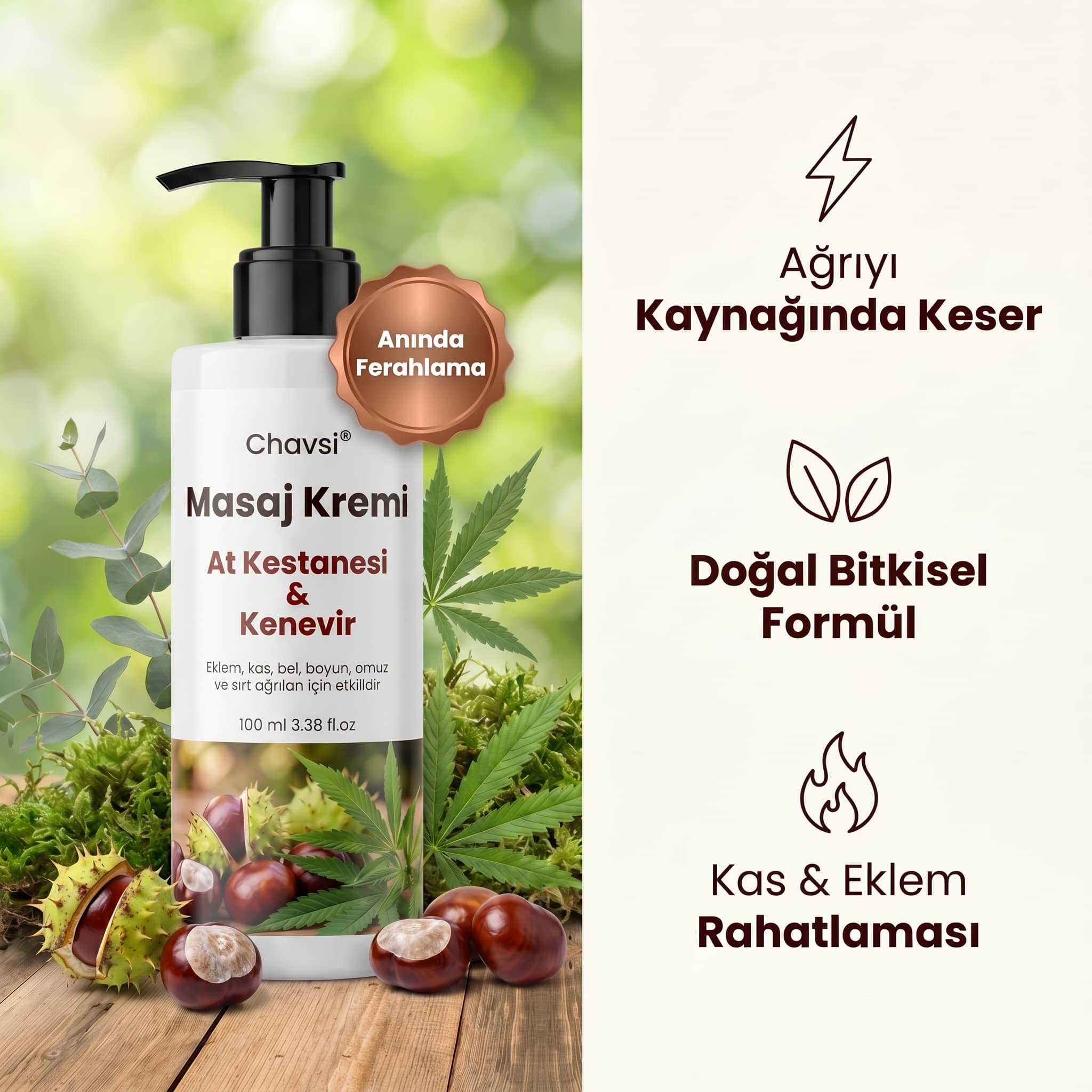 Chavsi - Eklem Ağrısı Giderici Masaj Kremi