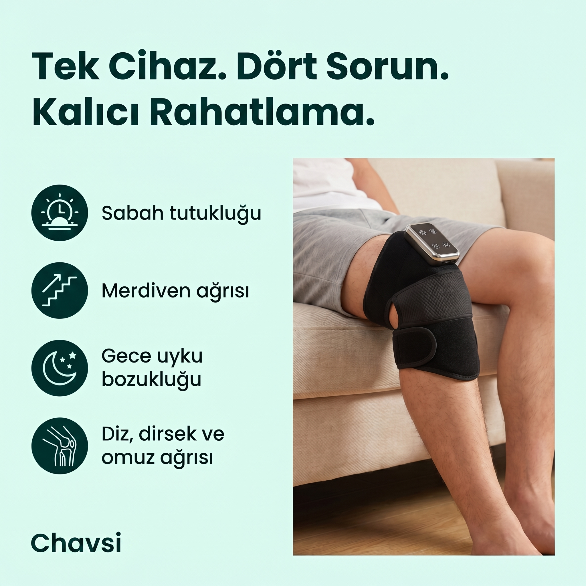 Chavsi - Günde 15 Dakikada Ağrısız Dizler İçin Masaj Aleti