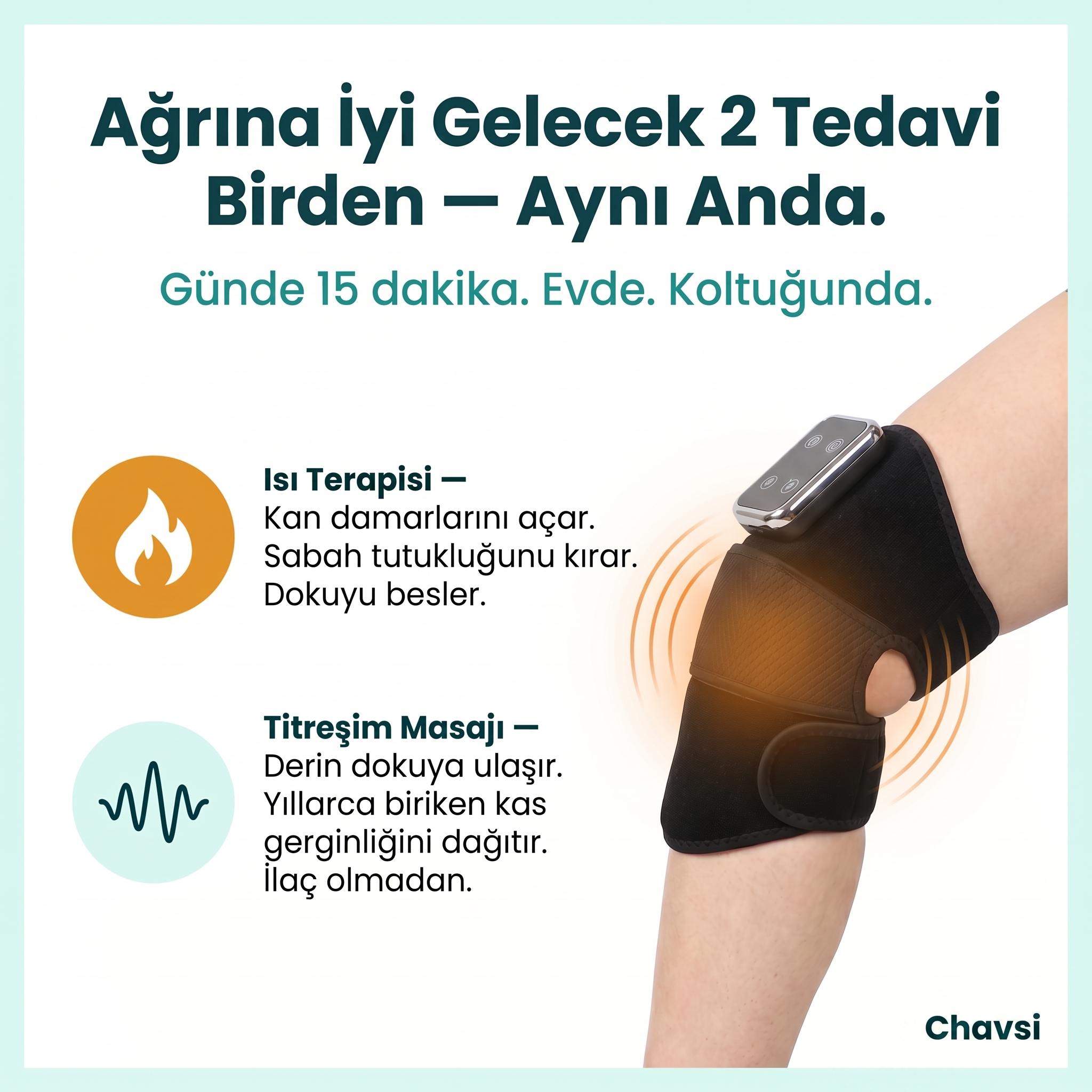 Chavsi - Günde 15 Dakikada Ağrısız Dizler İçin Masaj Aleti