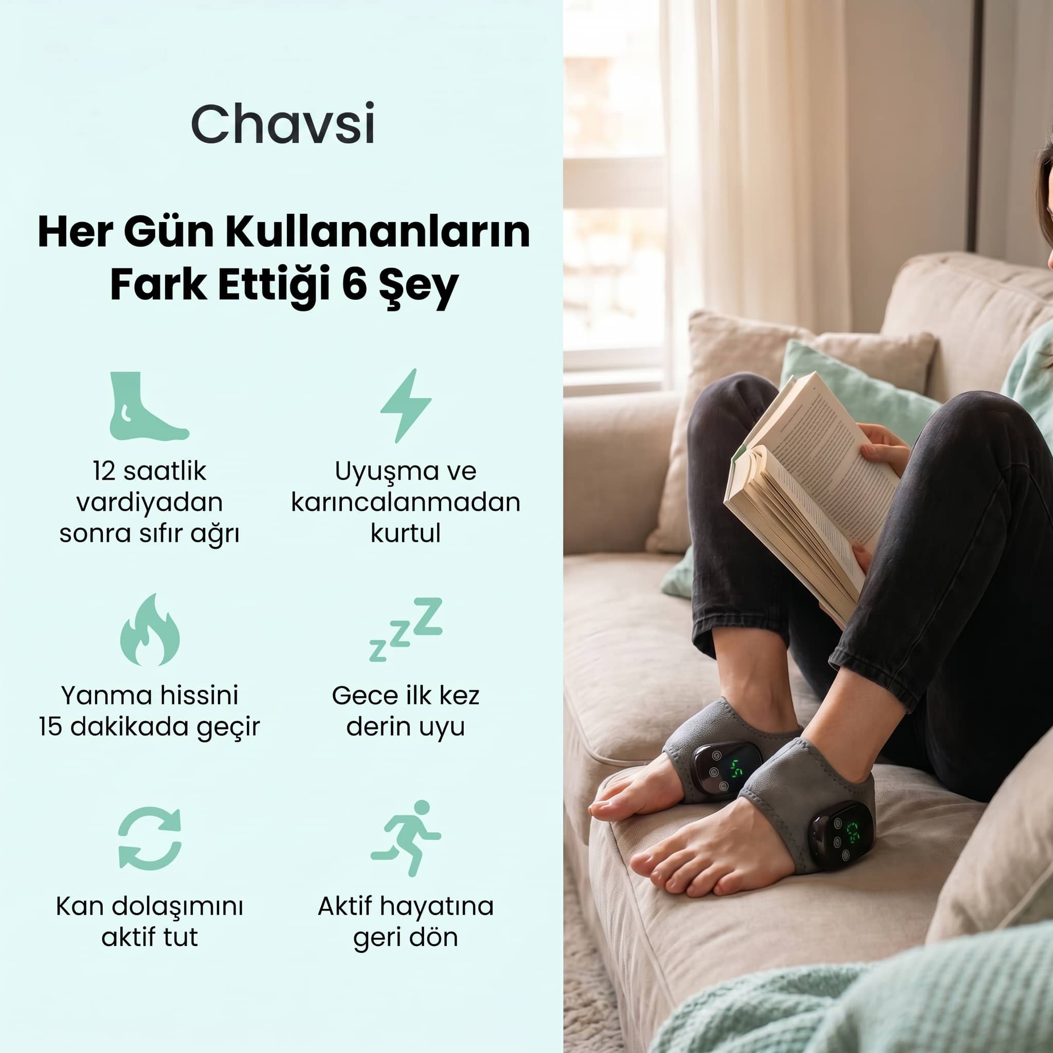 Chavsi - 3 Fonksiyonlu Ayak Masaj Aleti