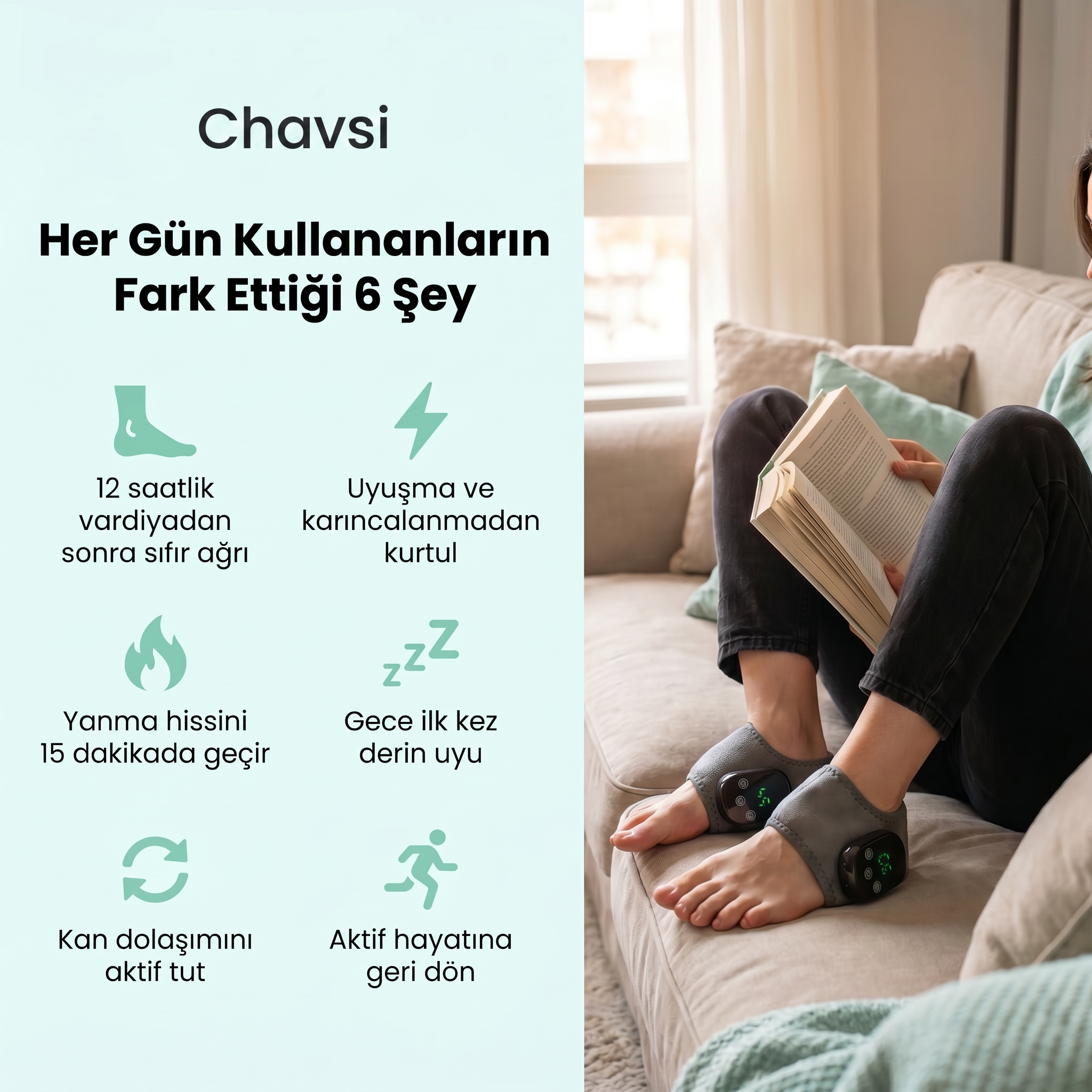 Chavsi - 3 Fonksiyonlu Ayak Masaj Aleti