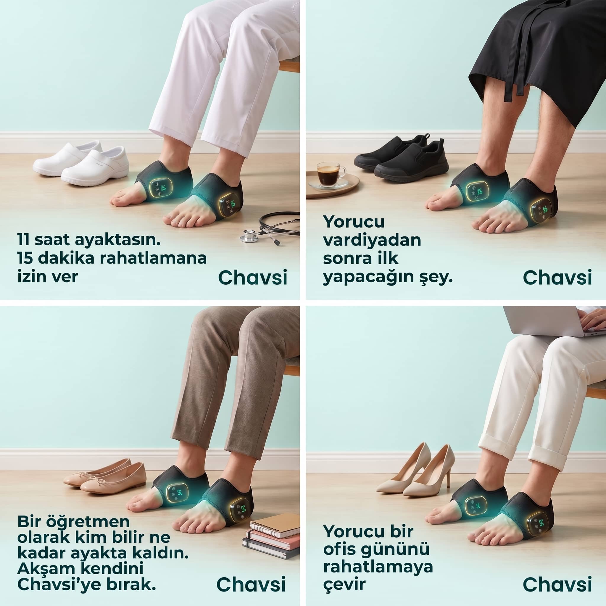 Chavsi - 3 Fonksiyonlu Ayak Masaj Aleti