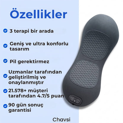 Chavsi - Üç Fonksiyonlu Bel-Sırt Masaj Aleti